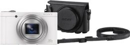 Sony CyberShot DSC-WX500 Wit + LCJ-HWA Camerahoes
